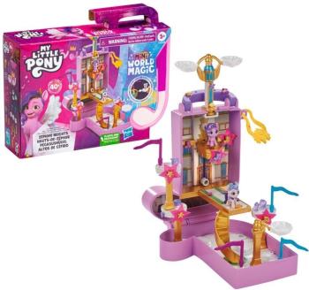 Figura szett My Little Pony Mini World Magic Zephyr Heights játékszett bőröndben