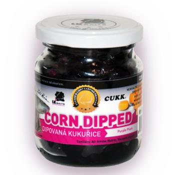 LK Baits Dipovaná kukuřice 220ml - Purple Plum