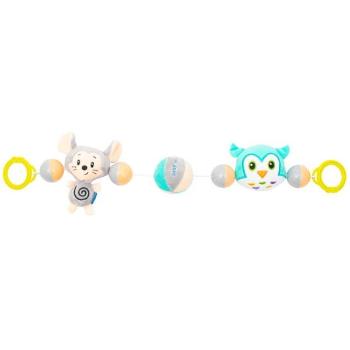 BABY MIX MOUSE & OWL Plüss csörgő, mix, méret