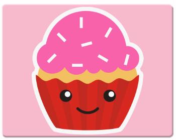 Podložka pod myš Kawaii cupcake