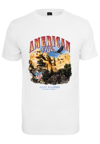 Mr. Tee American Life Mount Roushmore Tee white - L