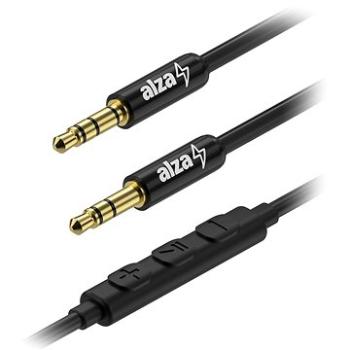 AlzaPower AluCore Audio 3.5mm Jack 4P-TRRS (M) to 3.5mm Jack (M) 1m černý (APW-CBA4JM01B)