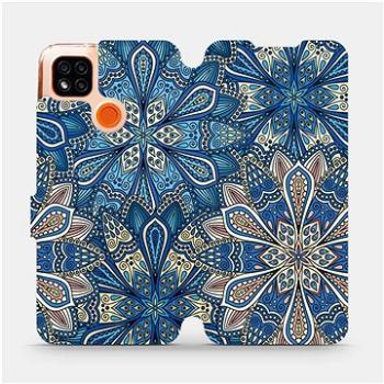 Flipové pouzdro na mobil Xiaomi Redmi 9C - V108P Modré mandala květy (5903516335152)