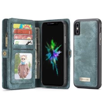 WALLET Ochranný kryt s peňaženkou 2v1 pre Apple iPhone X / XS modrý