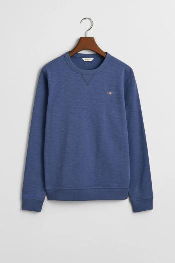 MIKINA GANT SHIELD COTTON SLUB C-NECK DUSTY NAVY