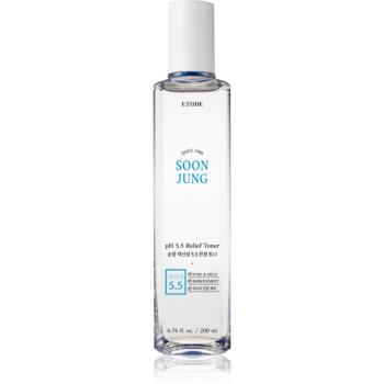 ETUDE SoonJung pH 5.5 Relief Toner zklidňující pleťové tonikum pro regeneraci a obnovu pleti 200 ml