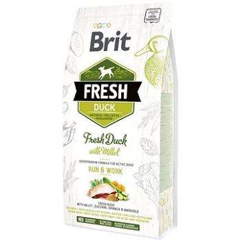 Brit Fresh duck with Millet Active Run & Work 2,5 kg (8595602530823)