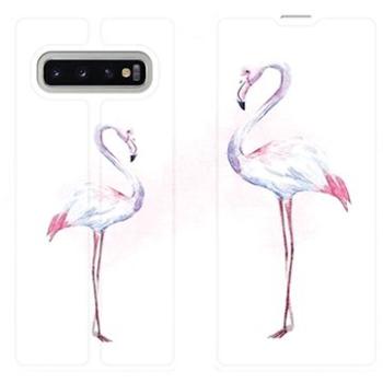 Flipové pouzdro na mobil Samsung Galaxy S10 Plus - M005S Plameňáci (5903226812257)