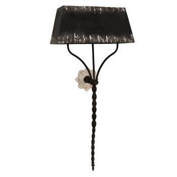 Černá antik nástěnná lampa Vinnia - 55*28*124 cm E27/max 3*60W 5LMP668