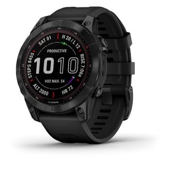 Garmin Fenix 7 Sapphire Solar Black DLC Titanium/Black Band (010-02540-35)