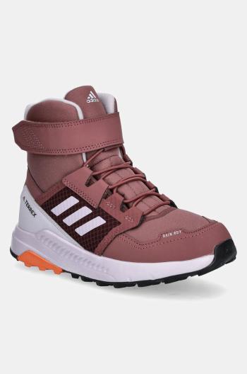 Dětské boty adidas TERREX TERREX TRAILMAKER HIGH C.RDY růžová barva, ID0924