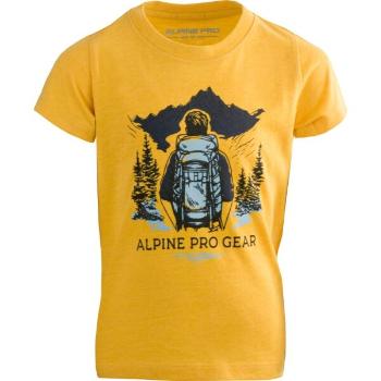 ALPINE PRO NUPO Gyerek póló, sárga, méret 104-110