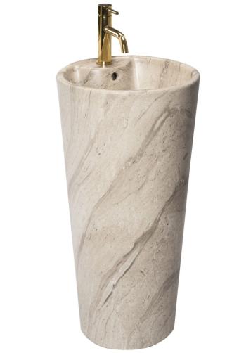 REA Volně stojící umyvadlo Blanka Natural Matt Marble 40x40 REA-U4664