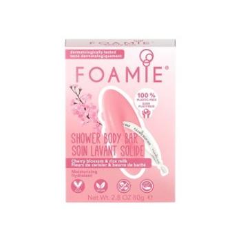 Foamie Szilárd tusfürdő Shower Body Bar Cherry Blossom & Rice Milk 80 g