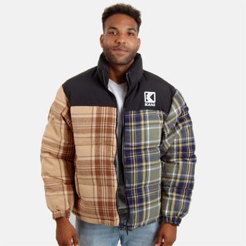 Zimní Bunda Karl kani OG Flannel Block Puffer Jacket multicolor - XL