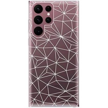 iSaprio Abstract Triangles 03 - white pro Samsung Galaxy S22 Ultra 5G (trian03w-TPU3-S22U-5G)