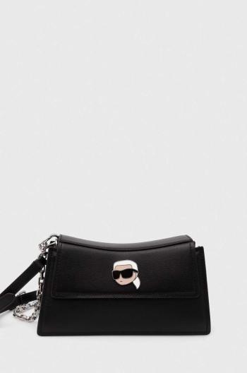 Kožená kabelka Karl Lagerfeld černá barva, 245W3053
