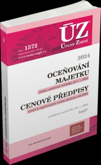 ÚZ 1572 Oceňování majetku, Cenové předpisy, 2024