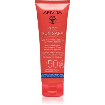 Apivita Bee Sun Safe Hydra Fresh Milk SPF50 opalovací mléko na obličej a tělo SPF 50 100 ml