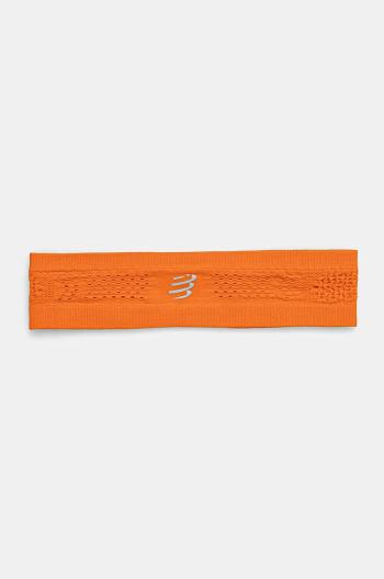 Čelenka Compressport Thin Headband On/Off oranžová barva, XBNU3914