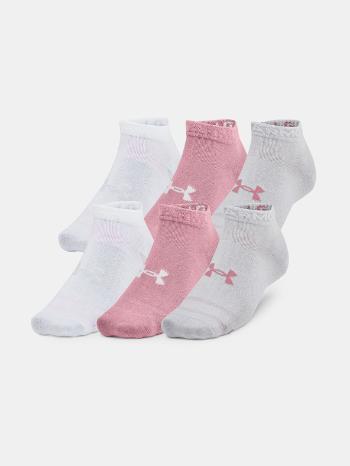 Under Armour Unisex UA Essential Low Ponožky 6 párů Růžová