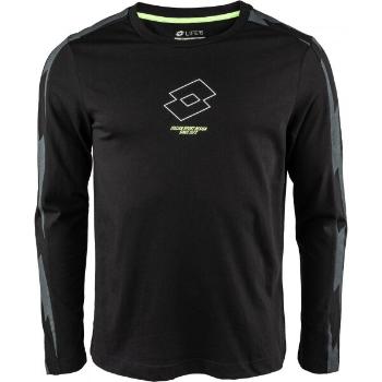 Lotto LOGO VI LONG SLEEVE TEE Pánské tričko s dlouhým rukávem, černá, velikost