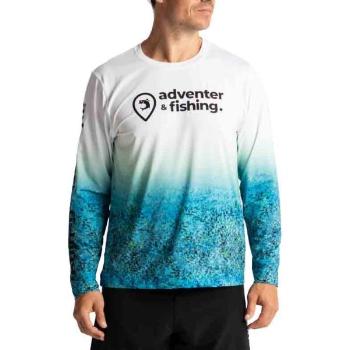 ADVENTER & FISHING UV T-SHIRT Pánské funkční UV tričko, světle modrá, velikost