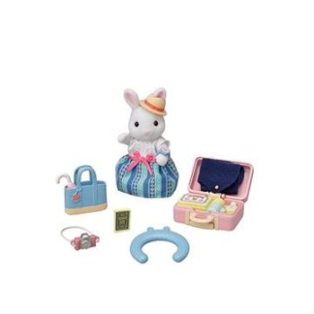 Sylvanian Families Mamka bílý králík a víkendový cestovní set (5054131056417)