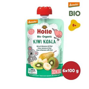 HOLLE Kiwi Koala  BIO hruška banán kiwi 6 × 100 g (7640161877283)