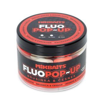 Mikbaits Plovoucí fluo boilie 18mm 150ml - Brusinka a Česnek 18mm