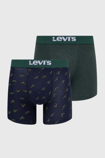 Boxerky Levi's 2-pack pánské, tmavomodrá barva