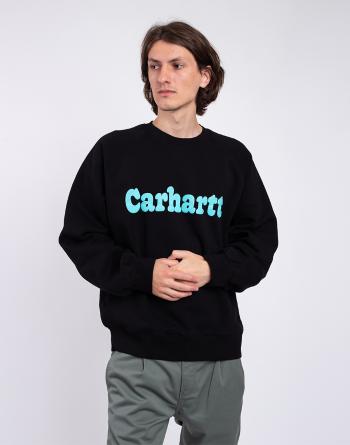 Carhartt WIP Bubbles Sweat Black / Turquoise L