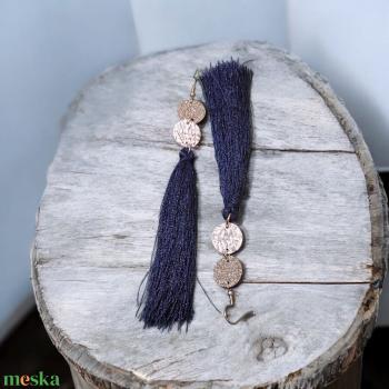 Darkblue long - fülbevaló nemesacél szerelékkel