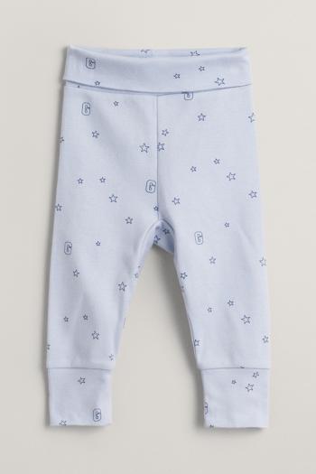 TEPLÁKY GANT STAR AND G PRINTED LEGGINGS FRESH BLUE