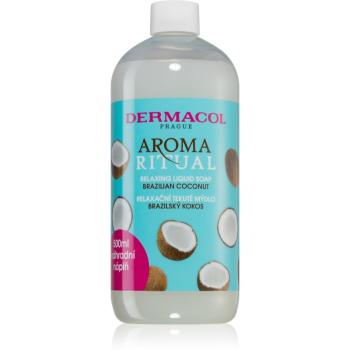 Dermacol Aroma Ritual Brazilian Coconut tekuté mýdlo náhradní náplň 500 ml