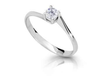 Cutie Jewellery Jemný prsten z bílého zlata se zirkonem Z6896-1957-10-X-2 49 mm