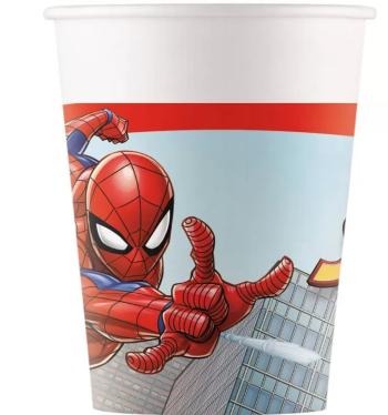 Procos Papírové kelímky - Spiderman 200 ml 8 ks