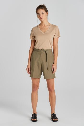 ŠORTKY GANT REL TIE WAIST SHORTS DRIED CLAY