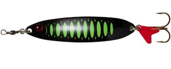 Dam třpytka effzett slim standard spoon uv fluo green black - délka 9,5 cm hmotnost 32 g