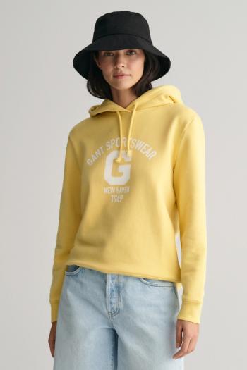 MIKINA GANT REG LOGO HOODIE DUSTY YELLOW