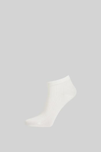 PONOŽKY GANT LYOCELL RIB ANKLE SOCKS EGGSHELL