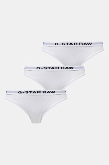 Kalhotky G-Star Raw 3-pack bílá barva, D23775-D516