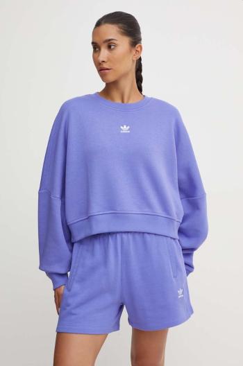 Mikina adidas Originals dámská, fialová barva, hladká, IY2543