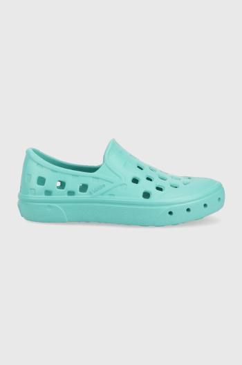 Dětské tenisky Vans UY Slip On TRK ALSN PSHFR tyrkysová barva