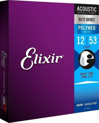 Elixir 11050 Polyweb 12-53 Struny pro akustickou kytaru