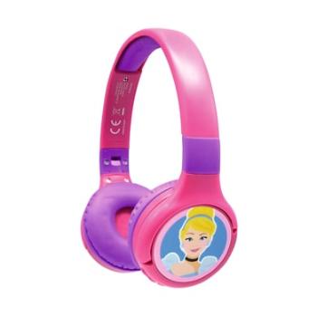 LEXIBOOK Skládací sluchátka Disney Princess 2 v 1 s připojením Bluetooth® a kabelem a bezpečnou hlasitostí