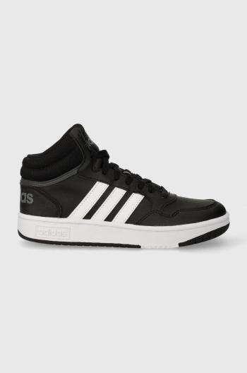 Dětské sneakers boty adidas Originals HOOPS 3.0 MID K černá barva