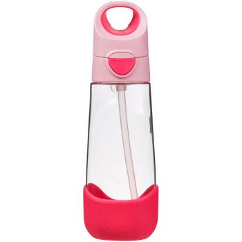 B.Box Bottle with Straw láhev s brčkem Flamingo Fizz 600 ml