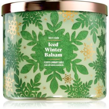 Bath & Body Works Iced Winter Balsam vonná svíčka 411 g