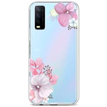 TopQ Kryt Vivo Y11s silikon Violet Blossom 66612 (Sun-66612)